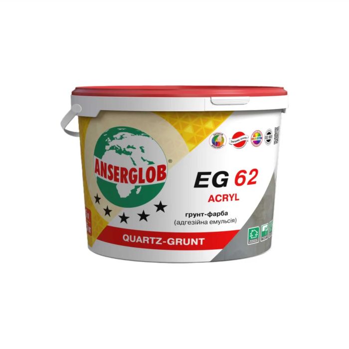 Адгезійна емульсія (грунт-фарба) «EG-62 acryl» акрилова 10л (15кг)