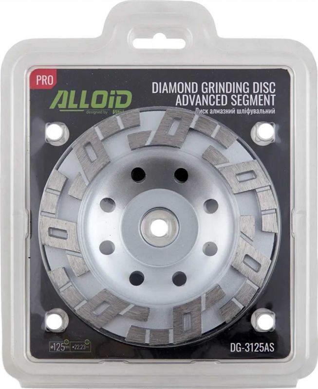 Алмазний диск шліфувальний ALLOID Pro 125мм Segment арт.DG-3125АS