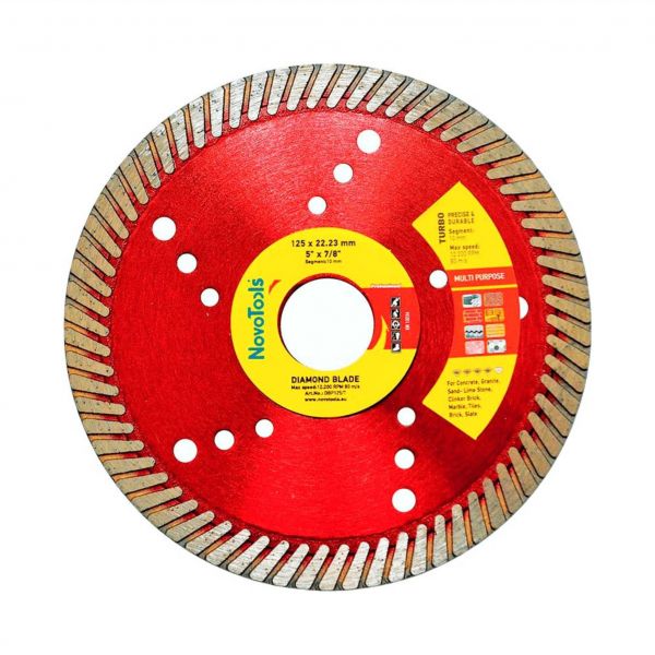 Алмазний круг  NovoTools  Professional 125 мм*10 мм*22,23 мм Турбо