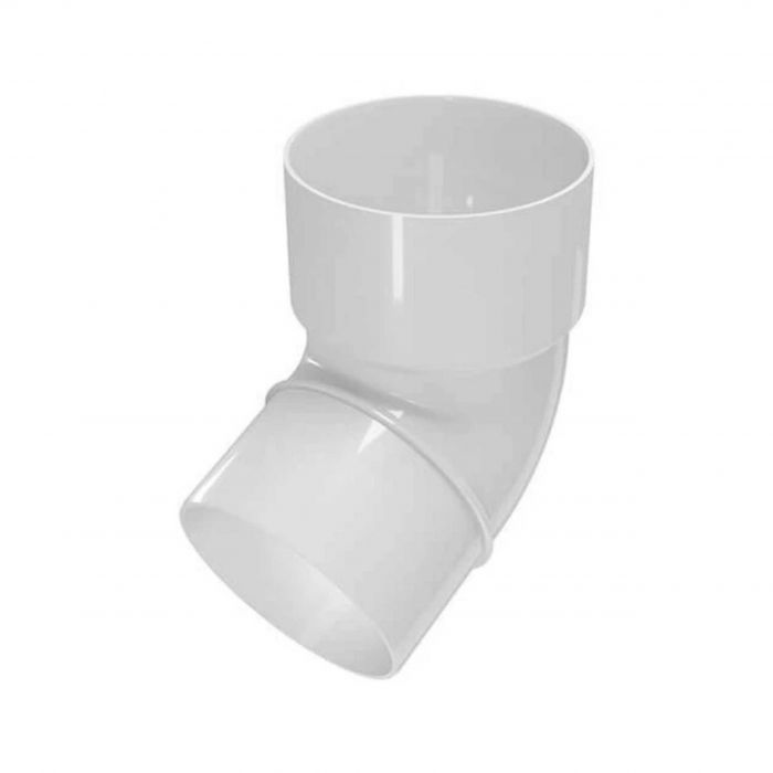 Зливне коліно Ø100 DEVOREX Rainpipe біле