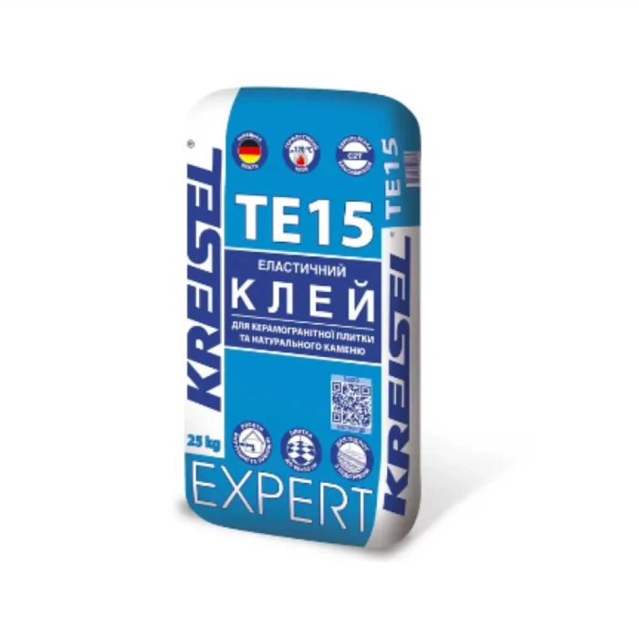 Клей д/плитки_TE15 Еластичний для натурального каменю (25 кг)_EXPERT