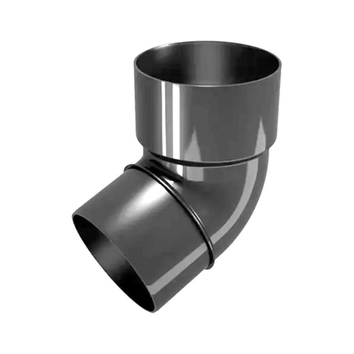 Коліно труби 67° DEVOREX Rainpipe 80 сірий