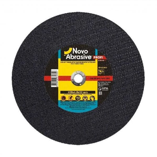 Круг відрізний д/мет.  NOVOABRASIVE 400х4,0