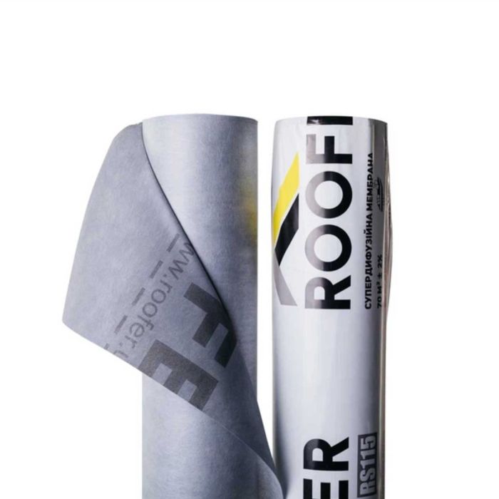 Мембрана ROOFER RS115 супердифузійна (70м2) сірий 100 г/м2
