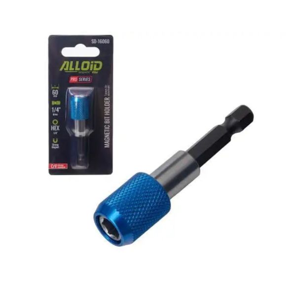 Тримач біт магнітний з фіксатором 60мм ALLOID серія Pro арт.SD-16060