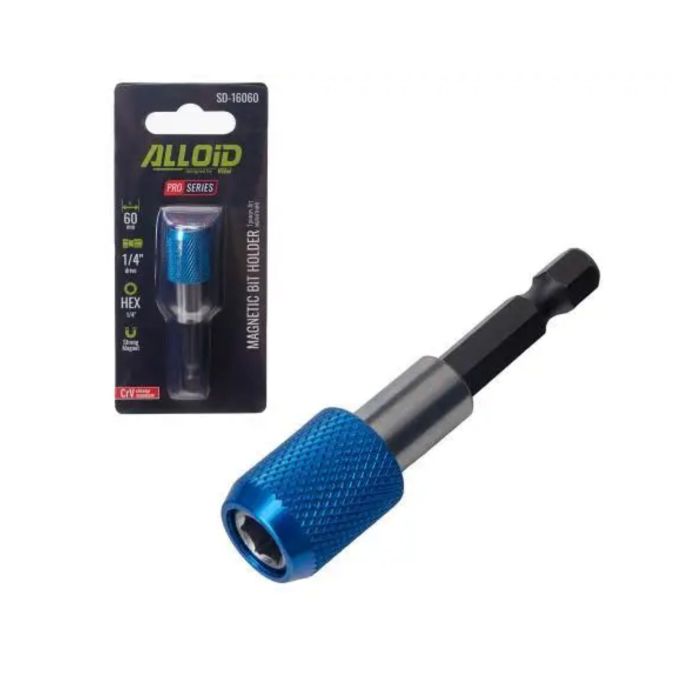 Тримач біт магнітний з фіксатором 60мм ALLOID серія Pro арт.SD-16060