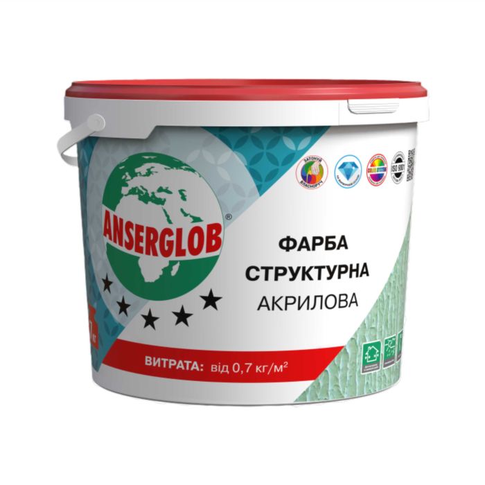 Фарба структурна акрилова Anserglob 28 кг