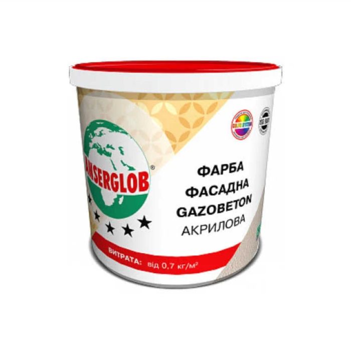 Фарба фасадна акрилова GAZOBETОN 14кг