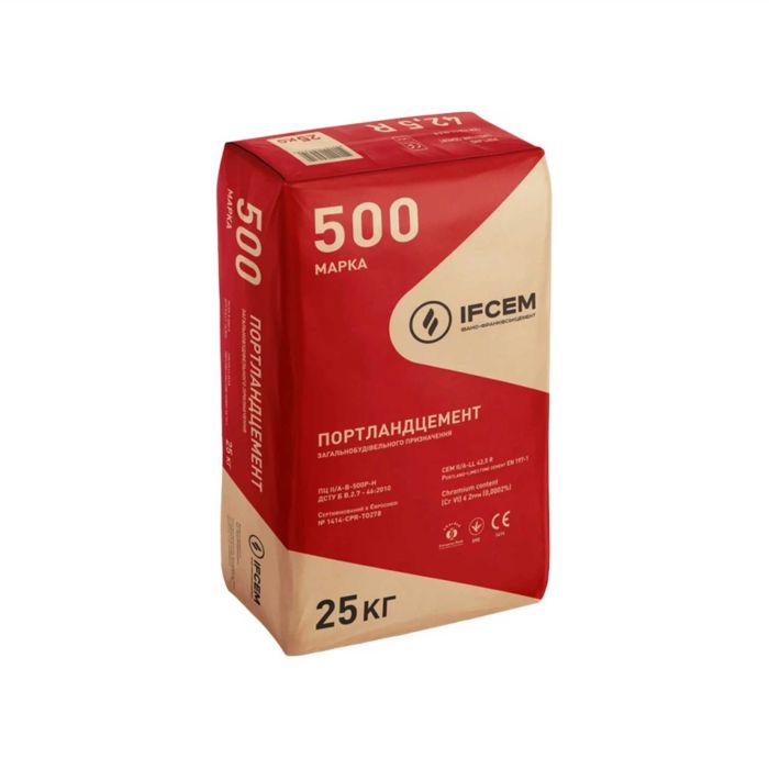 Цемент фасов ПЦ II/А-В-500Р-Н EURO STANDART (25кг)