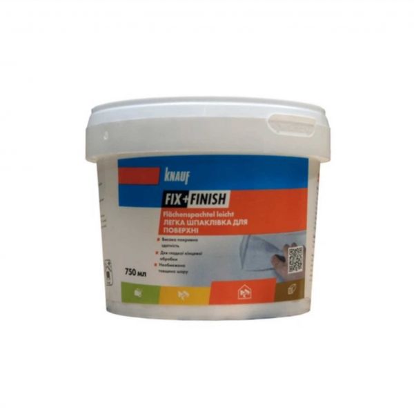 F+F  593767  Шпаклівка д/поверхонь легка 750мл Fix + Finish