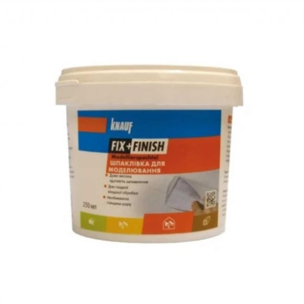 F+F  593796  Шпаклевка д/ліплення 250 мл Fix + Finish (Modelierspachtel)