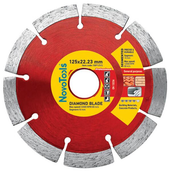 Алмазний круг  NovoTools  Professional 125 мм*10 мм*22,23 мм Сегмент