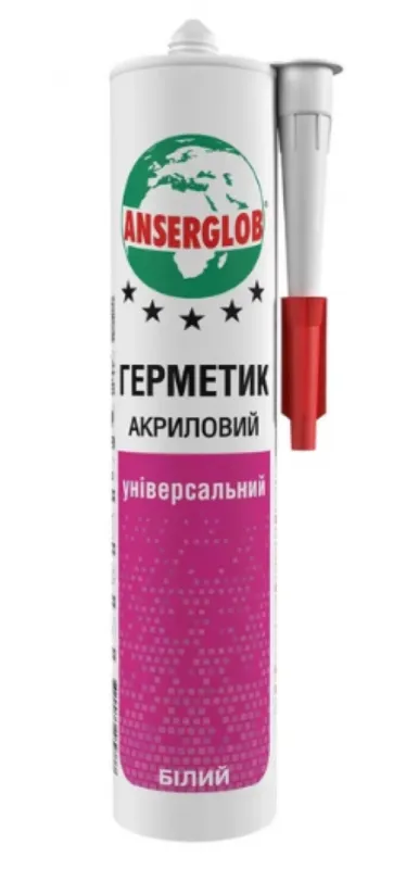 Герметик акриловий універс. ANSERGLOB білий, 280мл