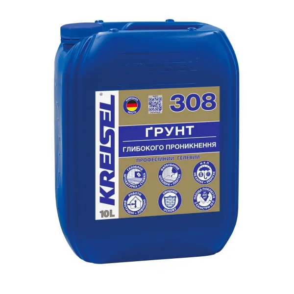 Грунтовка_308/10 глубокого проникнення гелевий PRO 10л_KREISEL