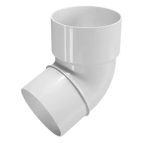 Коліно труби 67.5° Ø100 DEVOREX Rainpipe біле