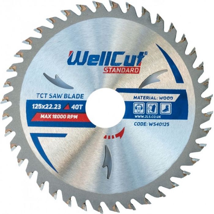 Пильний диск WellCut Standart 125х22,23 40Т