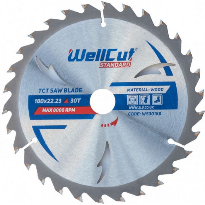 Пильний диск WellCut Standart 180х22,23 30Т