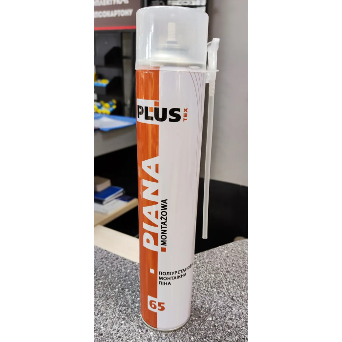Піна монтажна ручна PLUS tex 800мл (65L)