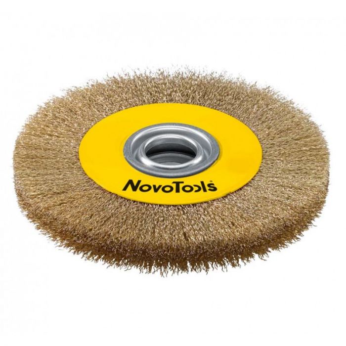 Щітка кільцева NovoTools, гофр. латунь, 200х22.2мм