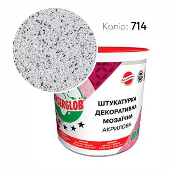 Штукатурка декоративная акриловая мозаичная  25кг (№714)