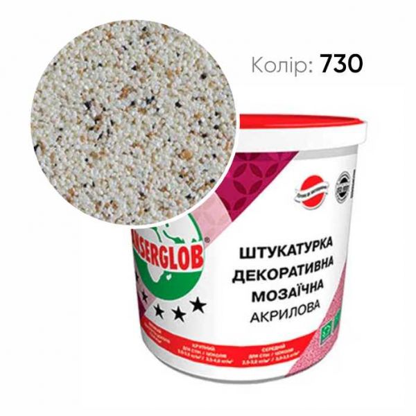 Штукатурка декоративная акриловая мозаичная для цоколя   5кг (№730)