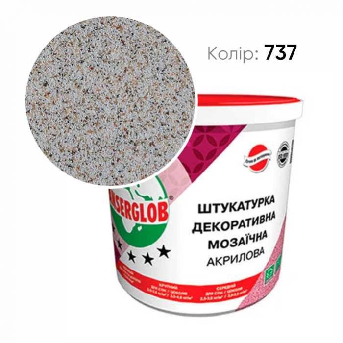 Штукатурка декоративная акриловая мозаичная   5кг (№737)