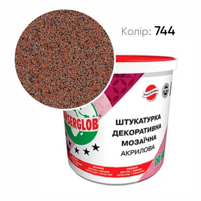 Штукатурка декоративная акриловая мозаичная  25кг (№744)