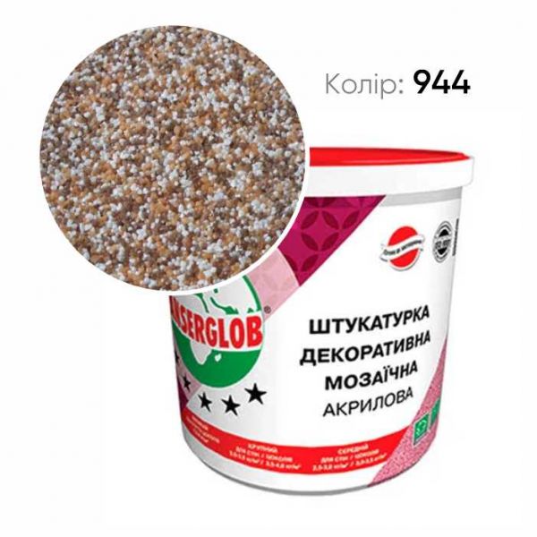 Штукатурка декоративная акриловая мозаичная  25кг (№944)