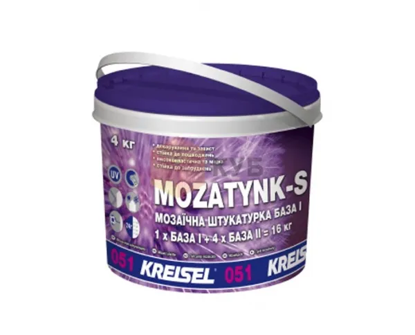 Штукатурка мозаїчна MOZATYNK-S 051 кол.ТТТC 1.8мм (16 кг)_KREISEL