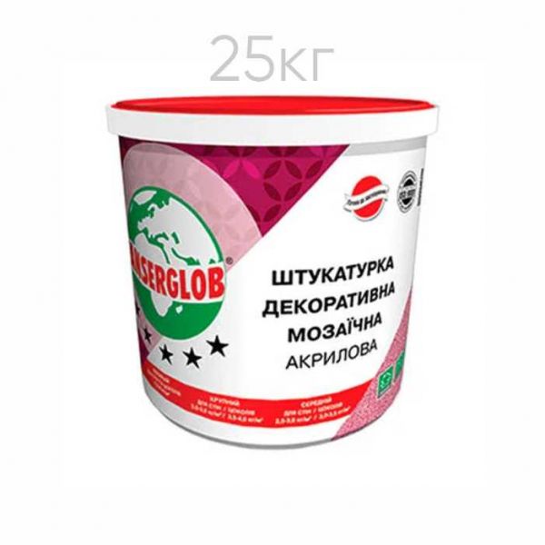 Штукатурка декоративная акриловая мозаичная 25кг (G-001)