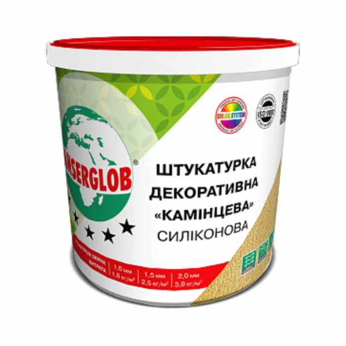 Штукатурка декоративна силіконова «Кам'яна» (біла)  25кг 2.0мм