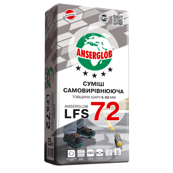 Смесь самовыравнивающаяся «LFS-72» цементная  25кг