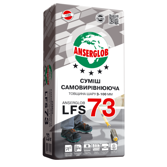 Смесь самовыравнивающаяся «LFS-73» цементно-гипсовая (3-100мм)  23кг