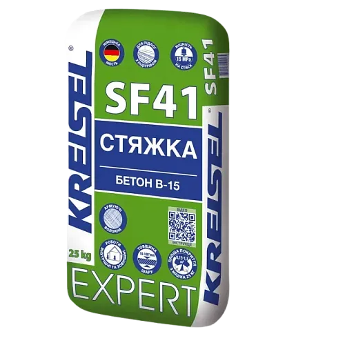 Стяжка_SF41 для підлоги BETON В-15, 10-60мм (25 кг)_EXPERT