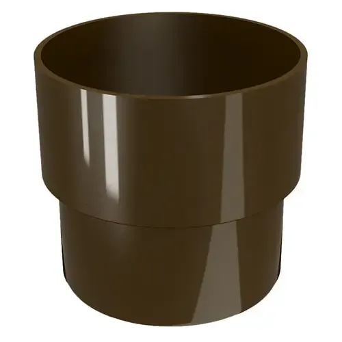 З'єднувач труби Ø100 DEVOREX  ELEGANCE 140 Rainpipe коричневий